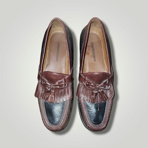 Johnston & Murphy Aragon II Kiltie Tassel Loafer 20-0592 Black-Brown Men 9.5 main image 15